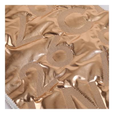 China Non Woven Memory 300t Polyamide Taffeta Metallic Cotton Padded Down Jacket Coat Custom Logo Quilted Fabric for sale