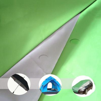 China Memory Wholesale 190T Silver Coated 63D Car Cover Umbrella Tent Waterproof 100% Polyester Taffeta Fabric for sale