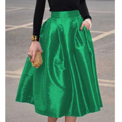 China Sustainable Autumn High Waist Party Christmas Vintage A Female Causal Skirts for sale