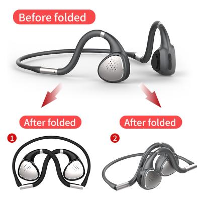 China Foldable Bone Conduction Gaming Earphones Wireless Open Headset Radio Headset Low Latency With MIC for sale