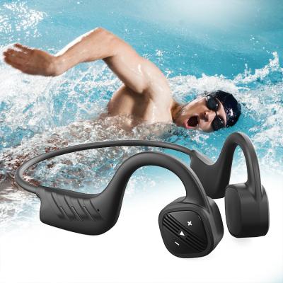 China 10m B21 Open Ear Wireless Headphones Bone Conduction Headset For Swimming for sale