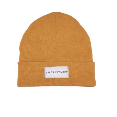 China COMMON Classic Men's Custom Beanies Plain Warm Knitted Hats Logo Beanie For Men Custom Winter for sale