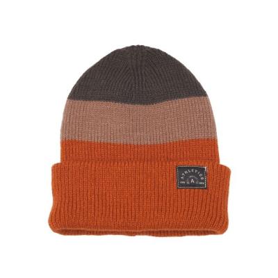 China JOINT Classic kdis Custom Beanies Stripe Winter Hats Knitted Custom Woven Label Warm Logo Beanie for sale