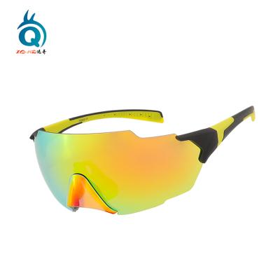 China High quality UNISEX men and women glass sports frameless cycling sunglasses for sale