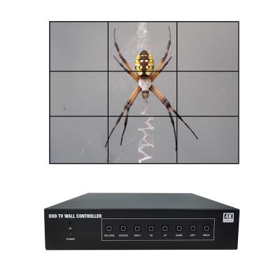 China Education 3x3 video wall controller 2x3 Gap and image cropping adjustment function, make the image more real and display without black edg for sale