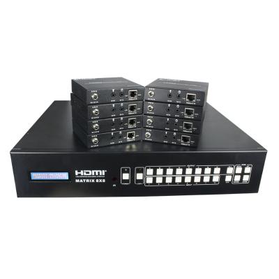 China HDBaseT Matrix with rs232 hdbaset 8x8 HDMI2.0b Matrix over HDBaset 150m 4:4:4 CA88HM70 for sale