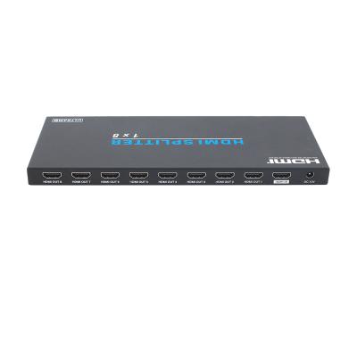 China Home Entertainment 1x8 HDMI 4 Splitter HDMI 2.0 4K@60hz 4 4 18Gbps 1x8 HDMI Splitter for sale