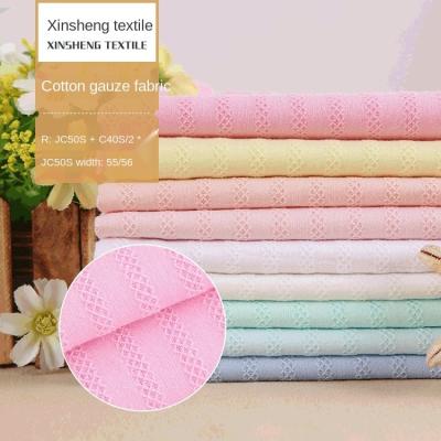 China 40 cotton jacquard gauze twist fabric breathable cotton jacquard gauze twist fabric various colors544 for sale