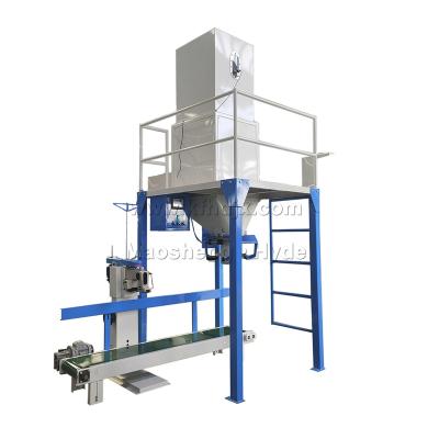 China 50kg Food Rice Wheat Flour Packing Machine For Weighing Bridge Scale for sale