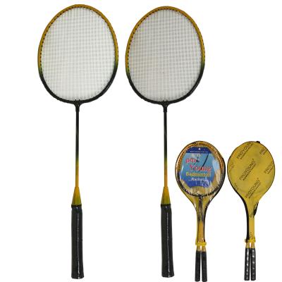 China Flexibility Price Cheap Badminton Racket Set Steel Badminton Racket Set For Custom Printed for sale