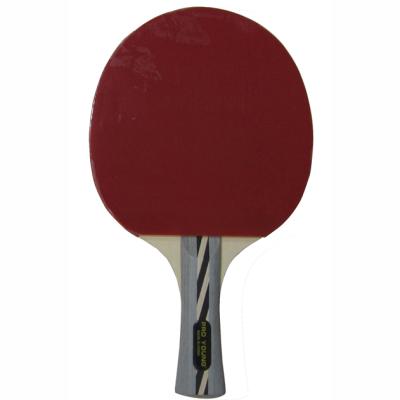 China Professional Wooden +Rubber+sponge Table Tennis Racket Table Tennis Bat For Players Grade for sale