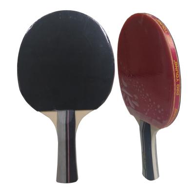 China Professional Offensive Wooden +1Rubber+2sponge Wooden Table Tennis Racket, Ping Pong Bat, Table Tennis Paddle For Adult for sale