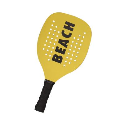 China Durable Sports Games Beach Wooden Tennis Racket For Promotion Beach Racket With Holes for sale