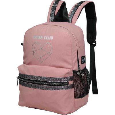 China New Manufacture Nylon Backpack Style School Bag Solid Color for sale