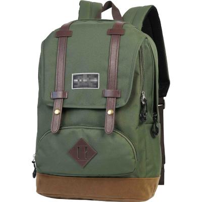 China Vintage Style Cheap Backpack With Leather Belt Solid Color Vintage BACKPACK for sale