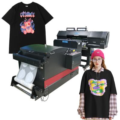 Chine Garment shops t-shirt dual inkjet printing ink 60cm 2 4 printhead dtf printer with epson printhead à vendre