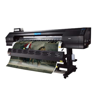 China Hotels eco printer 6ft solvent digital inkjet printing machine for vinyl flex banner large format 1.8m for sale