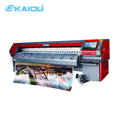 China Kaiou new arrival 3.2m pvc cable banner printing machine custom 32m format 512i outdoor digital large format 512i solvent printer for sale