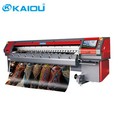 China Outdoor Advertising 3.2m 512i Printhead Solvent Printer With 8pcs 512i Heads Cable Banner Printing Machine for sale