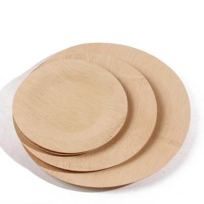 China Home Restaurant Eco Friendly Disposable Bamboo Dish Hotel Bamboo Wooden Dinner Dishes for sale