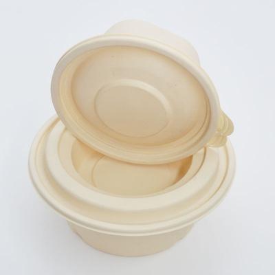 China Eco Friendly Disposable Customizable Biodegradable Disposable Cornstarch Bowls For Serving Take Away Plastic Food Container for sale