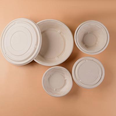 China Disposable Eco-friendly Biodegradable Natural White Biodegradable Sugarcane Oval Plates Bagasse Pulp Food Container Lunch Box for sale