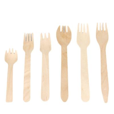 China Birch wood spoon/disposable eco-friendly biodegradable bulk forks/disposable wooden cutlery set of knives for sale