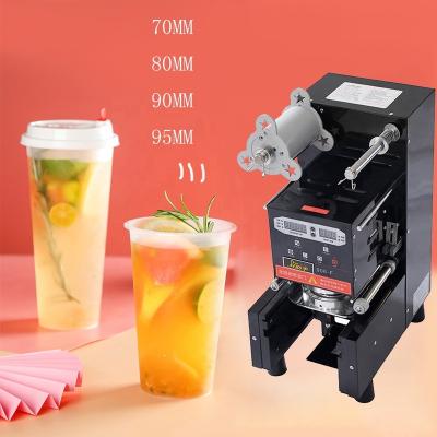 China High Performance Beverage Bubble Tea Cup Sealing Machine Smart Panel Full Automatic Cup Sealing Machine for sale