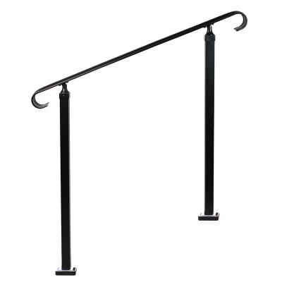 China Beautiful and easy to install 4ft Hand Railing Stair Wrought Iron Railing Adjustable Indoor and Outdoor Metal Railings for sale