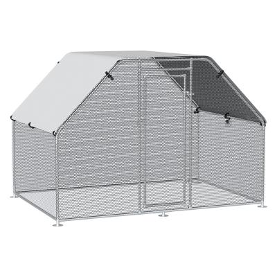 China Chinese Factory Waterproof Demountable Metal Run Large Outdoor Poultry Cage Outdoor Walk-in Chicken Cage for sale