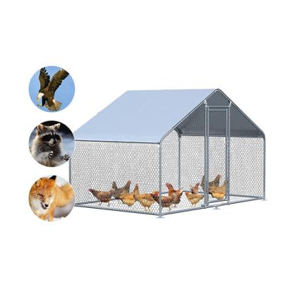 China Long service life factory direct sale metal cheap waterproof chicken cage large for poultry outdoor walk-in cage for sale