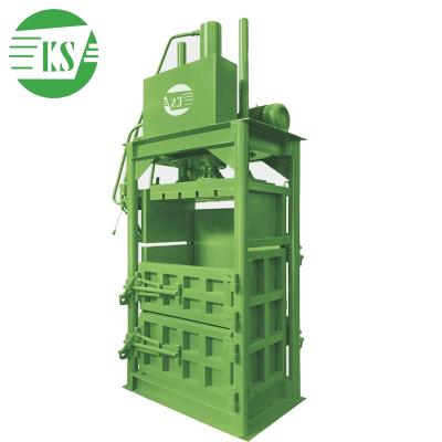 China Building Material Stores Keshang Vertical Baler Hydraulic Recycling Baler Waste Cardboard Boxes Carton Pressing Packing Machine YJ-30 for sale