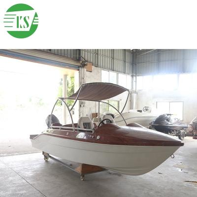 China New designed aluminum luxury 5m full welded fishing boat for sale