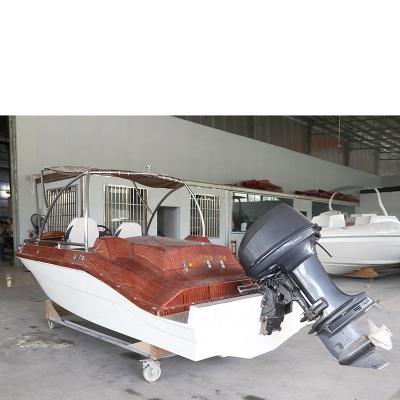 China Aluminum 4 Seats Recreation Mini Small Frp Fishing Luxury Personal Boat Yacht Prices for sale