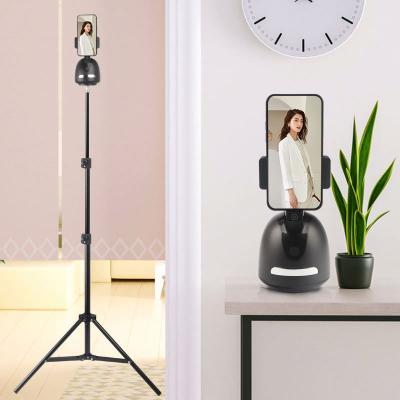 China Lisen 360 Adjustable Rotation Smart Auto Face Object Selfie Tripod AI Smart Tracker Tracking Mobile Phone Holders for sale