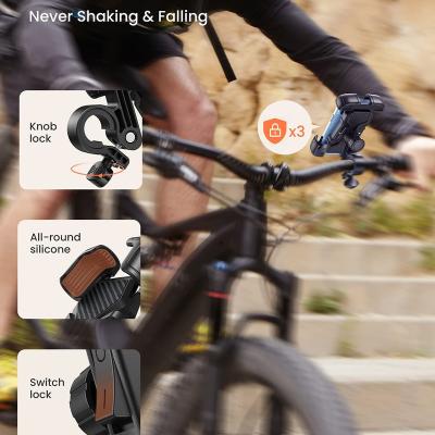 China Lisen Adjustable 360 ​​Degree Adjustable Bike Phone Mount Motorcycle Phone Holder Stand For iPhone Samsung For Xiaomi Phone for sale