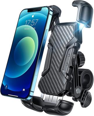 China Lisen Bike Adjustable Handlebar 360 Rotating Bicycle Mobile Phone Holder Mount Silicone Waterproof for sale