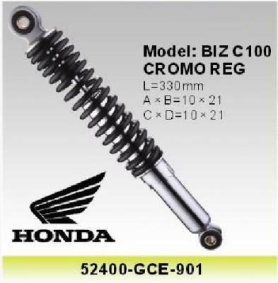 China Brazil Honda BIZ C100 Rear Shocks , Brazil Motorcycle Shock Absorber C100 cc Cub 300mm Shocks for sale