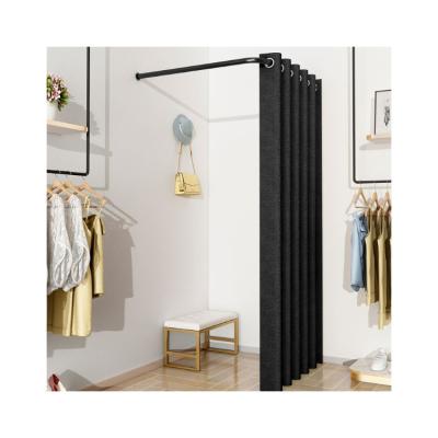 China Hot Sale Locker Shelf L Shaped Black School Basketball Clothing Store Fitting Room for sale