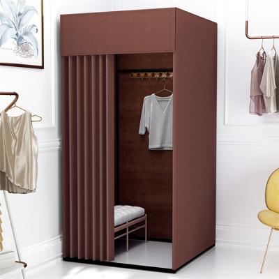 China Wholesale Shopping Malls China Supplier Microfiber Changing Room Fitting Room For Boutique for sale