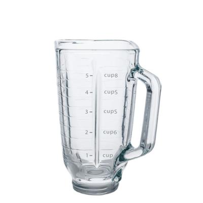 China Simply 4655 licuadora vaso de vaso 1.25L glass blender jar for Oster bangs glass wholesale posacenere for sale