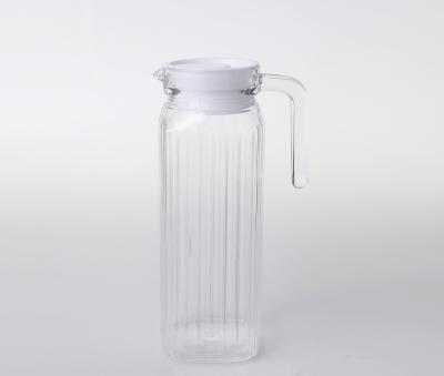 China Sustainable Portable Durable And High Temperature Resistant Glass Cold Water Kettle Glass for sale