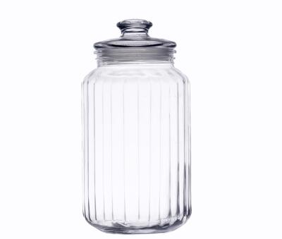 China Simply (2000ml) Xianglin Storage Glass Jar Custom Design Kitchen Jar Food Container Glass Jar For Food Honey Candy for sale