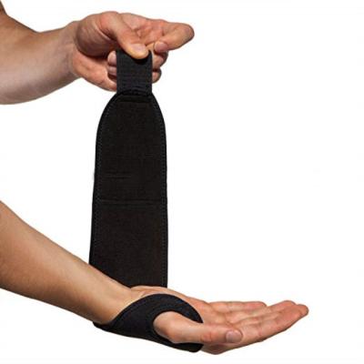 China Adjustable Carpal Tunnel Tendonitis Weightlifting Wrist Brace Sports Brace Polyester Sports Brace Support for sale