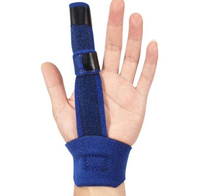 China Cloth+Metal Finger Splint Brace Trigger Corrector For Treat Finger Guard Splint Stiffness Arthritis Pain Finger Splint Corrector Panel Hand for sale