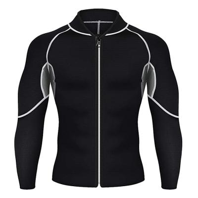 China Men Sauna Suit Para Sauna Traje Anti Shrink Homb With Long Sleeve Sports Suit Top For Muscle Building Fat Burning For Men Sauna Suit for sale