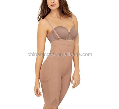 China Antibacterial Seamless High Waist Women's Shapewear With Thigh Compression for sale