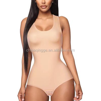 China Crotch Design Tummy Control Waist Shaper Breathable Open Vest Full Body Shaper Trainer for sale