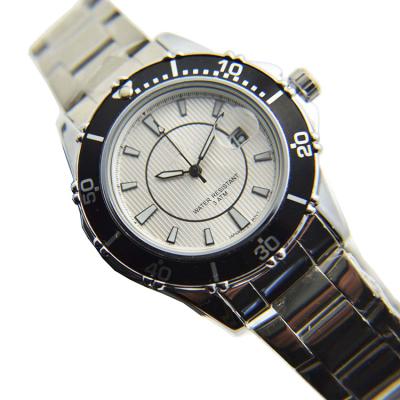 China Chronograph Stainless Steel Bezel 3ATM Luminous Rotating Waterproof Mens Watches for sale