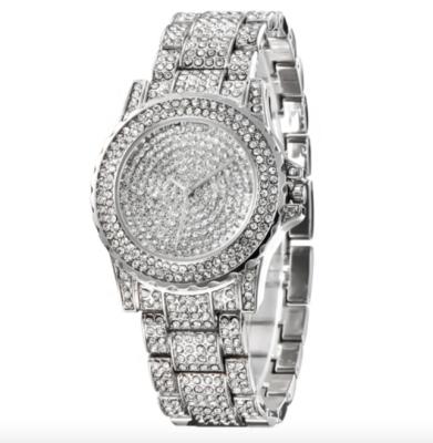 China Non-Specific Top Brand Bling Quartz Luxury Men Watch Relojes Hip Hop Full Diamond Iced Out Watch for sale